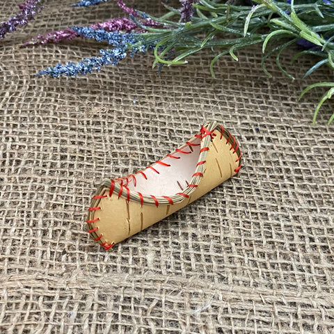 3" Birch Bark Canoes; by Lillian's Indiancrafts