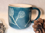 Floral/Leaf Branch Ceramic Mug