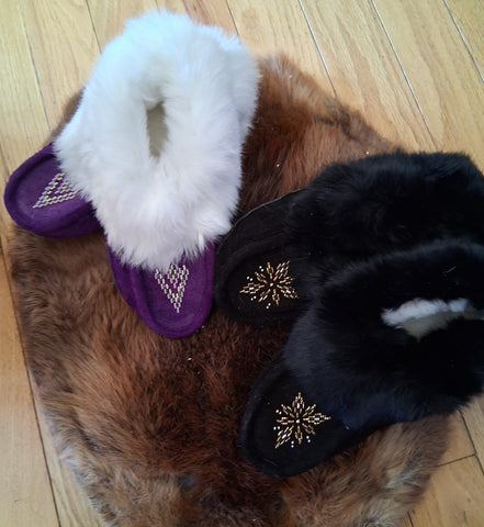 Women's Leather Moccasins by Wandering Buffalo