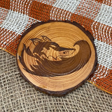 Wood Engraved Coasters by Vicky the Real Artist