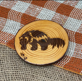 Wood Engraved Coasters by Vicky the Real Artist