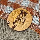 Wood Engraved Coasters by Vicky the Real Artist