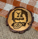 Wood Engraved Coasters by Vicky the Real Artist