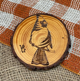 Wood Engraved Coasters by Vicky the Real Artist