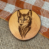Wood Engraved Coasters by Vicky the Real Artist