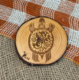 Wood Engraved Coasters by Vicky the Real Artist