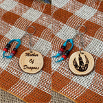 Wood Engraved Keychains; by Vicky the Real Artist