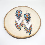 Large Beaded Fringe Earrings - various options