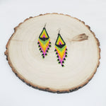 Medium Beaded Fringe Earrings - various options