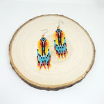 Medium Beaded Fringe Earrings - various options