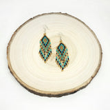 Small Beaded Fringe Earrings - SunHeart Rises Designs