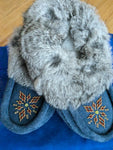 Youth Leather Moccasins; by Wandering Buffalo