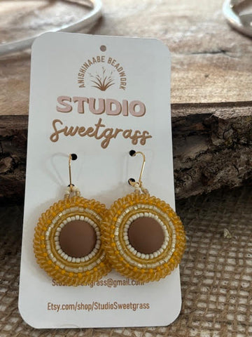 Cabochon Earrings by Studio Sweetgrass