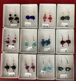 Crystal Bear Earrings by Lillian IndianCraft