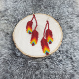 Beaded Fringe Earrings - Medium; SunHeart Rises Designs