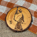 Wood Engraved Coasters - various options; by Vicky the Real Artist