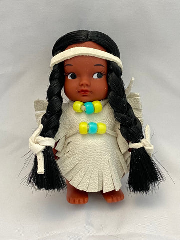 Mini Indigenous Dolls - White Leather