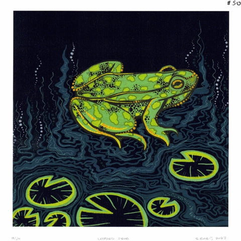 "Leopard Frog" Art Print; Creations by Steph