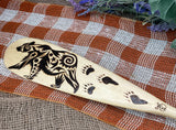 24" Wood engraved paddles; by Vicky the Real Artist