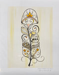 "Gentle Brother Sun" Limited Edition Fine Art Print; by Rebecca Maracle Mohawk Feathersmith