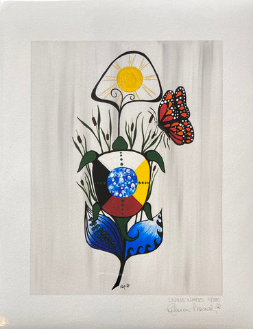 "Living Waters" Limited Edition Fine Art Print; by Rebecca Maracle Mohawk Feathersmith