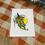 White Hand-Painted Art Cards; by Nica's