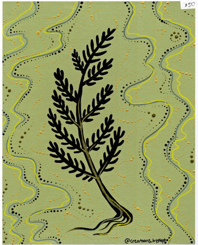 "Cedar Medicine" Art Print; Creations by Steph