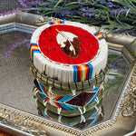 4" Oval Quill Basket - Feather