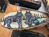 Long Wooden Painting by Focal Point Artistry