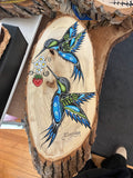 Long Wooden Painting by Focal Point Artistry