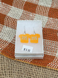 '215' Orange Shirt Beaded Earrings