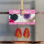 Swag Long Earrings by: nebin is bead'n