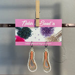 Brick Stitch Earrings with Short Looped Fringe by: nebin is bead'n