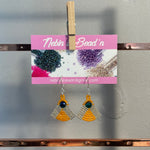 Fan Style Earrings by: nebin is bead'n