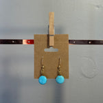 Small Blue Howlite Earrings