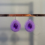 3-in-1 Purple Earrings