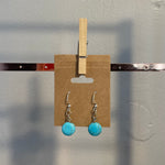 Small Blue Howlite Earrings