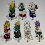 Feather Stickers; by Rebecca Maracle