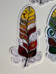 Feather Stickers; by Rebecca Maracle