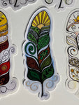 Feather Stickers; by Rebecca Maracle