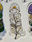 Feather Stickers; by Rebecca Maracle