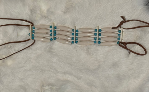 Buffalo Bone Bead Choker; by Auntie Maymie & Nana Creations
