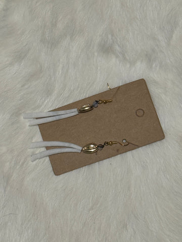 Double Dentalium Gold Shell Earrings; by Auntie Maymie & Nana Creations
