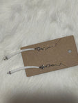 Single Dentalium Silver Turtle Earrings; by Auntie Maymie & Nana Creations