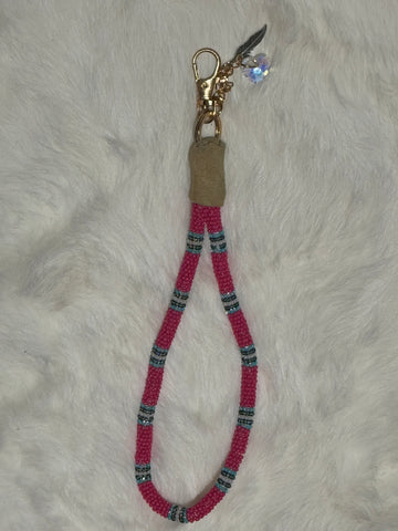 Pink Lanyard; by Auntie Maymie & Nana Creations