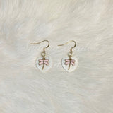 Heart Shell Earrings w/Charms - Shining Eagle Creations