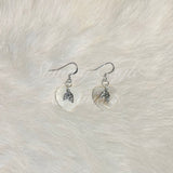 Heart Shell Earrings w/Charms - Shining Eagle Creations