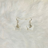 Star Shell Earrings w/Charms