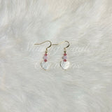 Heart Shell Earrings w/Charms - Shining Eagle Creations