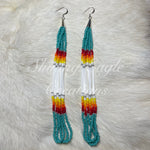 Turquoise Long Dangle Earrings